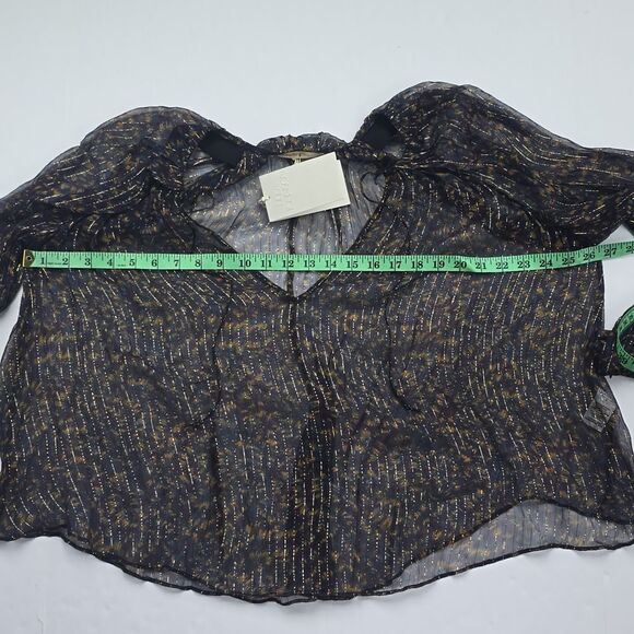 Ulla Johnson NWT Pauline Chiffon Blouse in Peridot Pomegranate $420 Women‎ Sz 6 - Picture 12 of 15